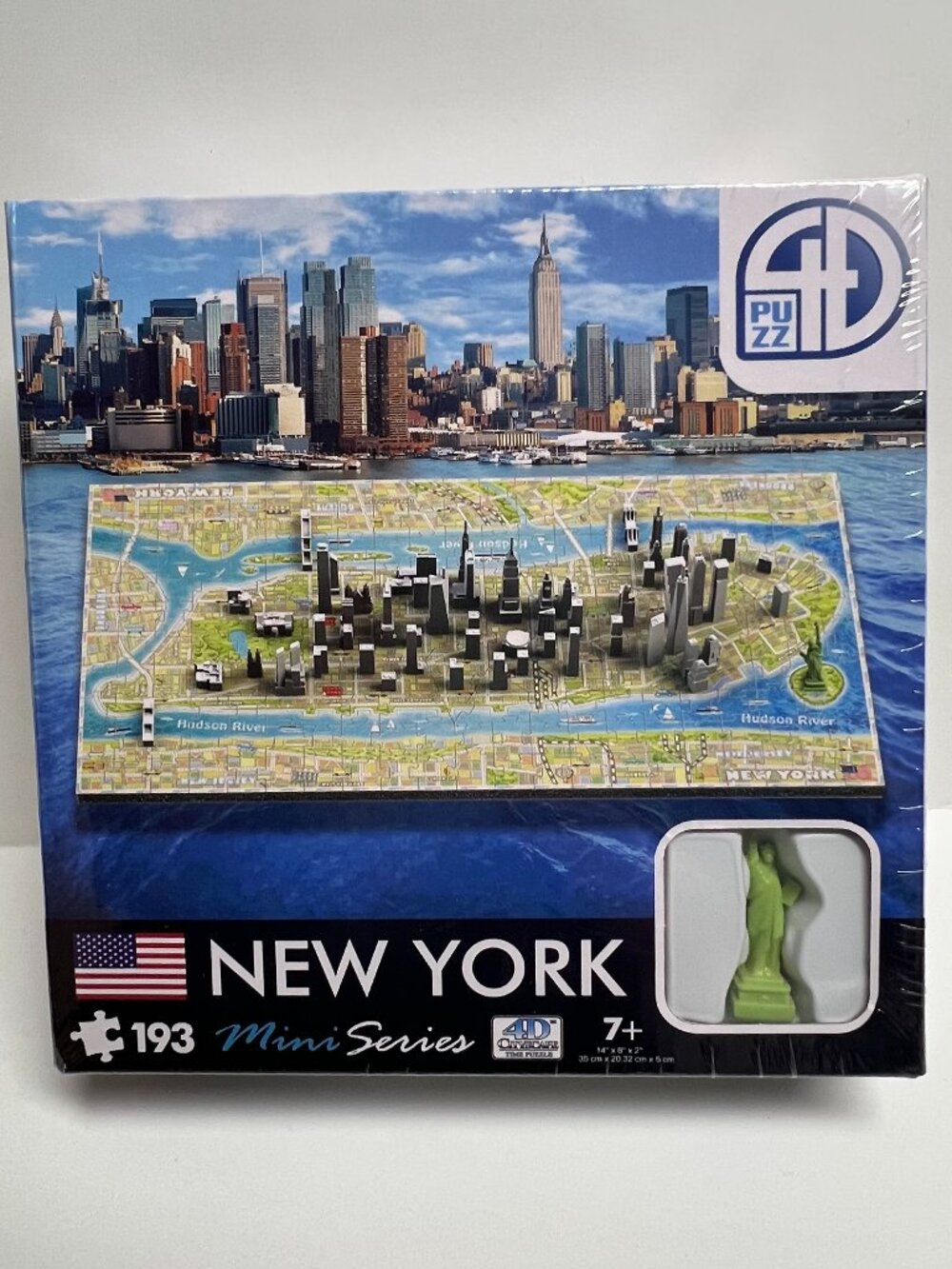 4D puzzle Cityscape Mini (193 Piece), New York city statue of liberty age 7 & up